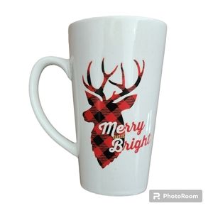 16oz Merry and Bright Christmas coffee mug